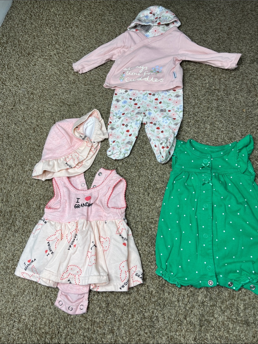 3 sets of baby clothes
